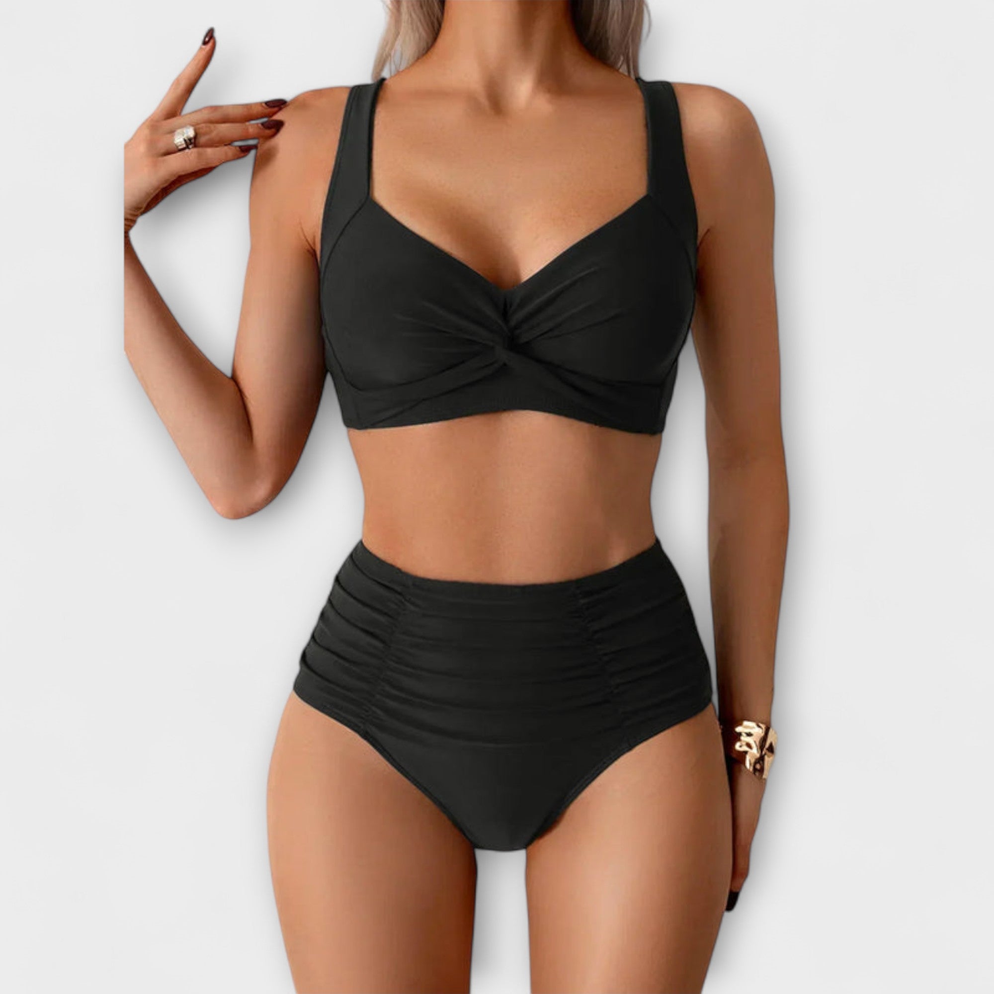Zoe - Ruffled Bandeau Swimsuit