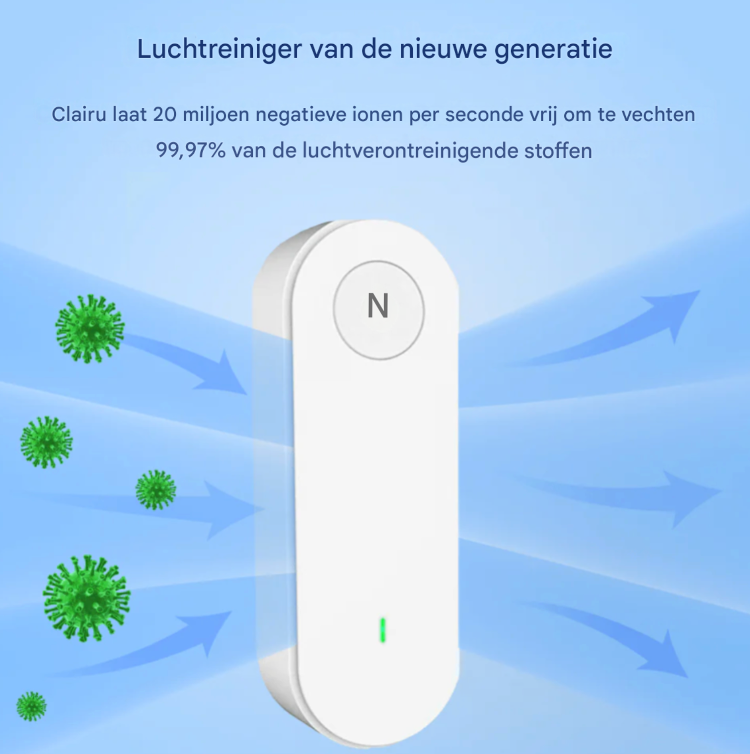 Clairu™ Luchtreiniger (Koop 1, ontvang 2)